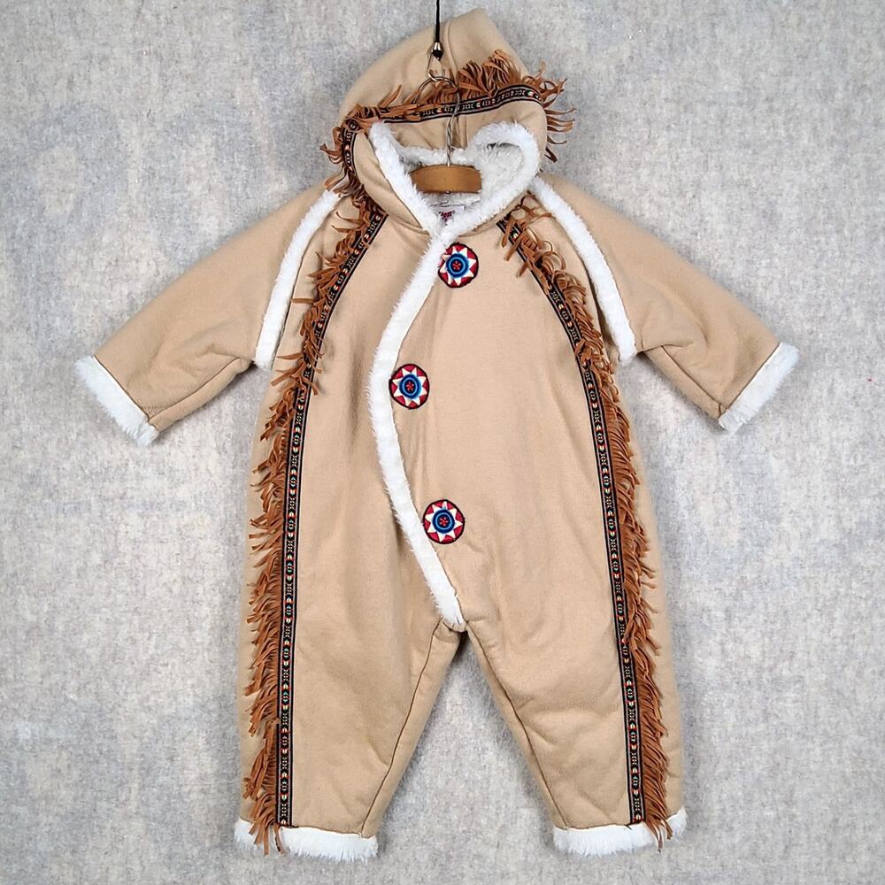 Vintage Milton Funwear Native American Eskimo Baby Outfit 18mo Fringe